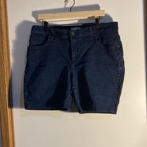 Lee Dark Blue Jean Shorts